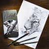 Colorino Sketching Art Set v kovové krabičce, tužky B, 2B, 4B, 6B, 8B, H, 2H, 4H, HB, F a dva uhly