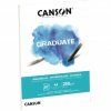 Akvarelový blok Canson Graduate Aquarelle A4, strukturovaný povrch pro akvarelové barvy a tuše