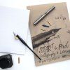 Papír SM.LT Star Pad Calligraphy s předtištěnými pomocnými linkami pro kaligrafii