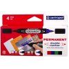 Centropen 1666 permanentní fix, válcový hrot 1 mm a klínový hrot 1-4 mm, alkoholová báze