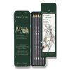 Sada akvarelových tužek Faber-Castell Castell 9000, 5 ks, tuha rozmalovatelná vodou, pro skicování i akvarel