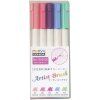 Marvy Uchida Artist Brush 1100 sada 5 ks FLORAL, štětcové fixy s pigmenty na vodní bázi