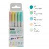 Marvy Artist Brush 1100 BABY, fixy s měkkým štětcovým hrotem pro omalovánky a přáníčka