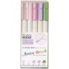Marvy Artist Brush 1100 sada 5 štětcových fixů BOTANICAL, pigmenty na vodní bázi
