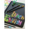 Trojhranné pastelky Faber-Castell Black Edition, ergonomický úchop, sada 36 ks