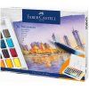 Faber-Castell akvarelové barvy sada 36 pánviček s plnitelným štětcem
