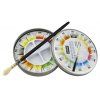 Pébéo Studio Aquarelle 12 pánviček 1/2 velikosti, míchací paletka a akvarelový štětec