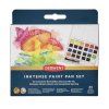 Derwent Inktense pan set, sada 24 odstínů na papír i textil, vodou ředitelné