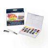 Derwent Inktense pan set 24 akvarelové barvy v pánvičkách, permanentní po zaschnutí