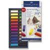 Faber-Castell mini suché pastely 24 barev, syté pigmenty pro míchání a roztírání