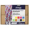 Pébéo Setacolor Opaque sada I., 10 x 45 ml, krycí barvy na textil v kartonovém kufříku