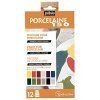Pébéo Porcelaine 150 Sada II., 12 vypalovacích barev na porcelán, každá po 20 ml