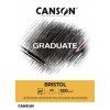 Canson Graduate Bristol extra bílý skicák A5, lepený blok 20 listů, 180 g/m2