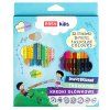 Školní pastelky Easy Kids oboustranné, sada 24 kusů s 48 barvami, trojhranný tvar