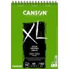 Skicák Canson XL Dessin A4, kroužková vazba, 50 listů, gramáž 160 g/m2