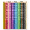Faber-Castell Sparkle sada 20 ks, ořezávátko se zásobníkem v tyrkysové barvě