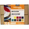 Pébéo Porcelaine 150 sada 10x45 ml, vypalovací barvy na porcelán, 10 odstínů