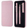 Faber-Castell Grip 2010 rose shadow, sada plnící pero a kuličkové pero v plechové etui
