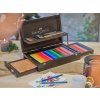Dřevěný kufřík sady Faber-Castell Collection 126 ks pro profesionální výtvarníky