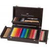 Faber-Castell Collection kreslířská sada 126 ks v dřevěném kufříku, Polychromos a Pitt