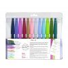 Pentel Touch Brush Sign Pen, sada 12 pastelových odstínů, štětcové popisovače