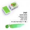 Nevskaya Palitra White Nights akvarelová barva 2,5 ml, odstín 747 Warm Green