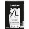 Canson XL Dessin Noir blok černých papírů A5, 150 g, 20 listů, kroužková vazba