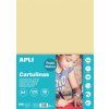 Barevný papír Apli A4 170 g/m2, krémová barva, hladký matný polokarton