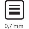 Centropen Lakový popisovač 9211, šířka stopy 0,7 mm, plastový hrot v kovové objímce