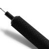 Rotring 500 Red, šestihranné mosazné tělo s rýhovaným úchopem a indikátorem tvrdosti tuhy