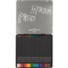 Sada 24 trojhranných pastelek Faber-Castell Black Edition, vhodné i na černý papír