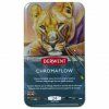 Derwent Chromaflow umělecké pastelky, sada 24 barev, měkké vysoce pigmentované jádro