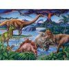 Diamantové malování 30x40 cm s motivem dinosaurů, hotová mozaika z kamínků