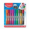 Maped Glitter Glue, sada dekoračních lepidel se třpytkami, 9 barev á 10,5 ml