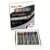 Olejové pastely Pentel pro výtvarníky, 6 metalických barev japonského výrobce Pentel Arts