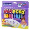 Centropen 1500 foukací fixy na papír, sada 10 pastelových barev + 8 šablon