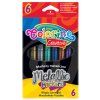 Colorino Creative Metallic Markers, sada 6 metalických fixů s třpytivým efektem