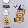 Opakovaně použitelná plastová šablona A4 s halloweenským motivem dýní, snadno omyvatelná