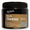 Mont Marte akrylový šeps gesso 500 ml černý, základní nátěr na plátno a papír