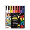 Uni Posca PC-3M sada 16 akrylových popisovačů mix barev, hrot 0,9 - 1,3 mm