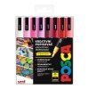 Uni Posca PC-3M LOVE sada 8 akrylových popisovačů v pastelových tónech, stopa 0,9 až 1,3 mm