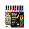 Uni Posca PC-3M akrylový popisovač 0,9-1,3 mm, sada 8 pastelových tónů