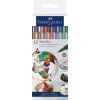 Metalické popisovače Faber-Castell Metallics, voděodolné, použitelné na tmavém papíře