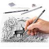 Staedtler Lumograph sada pro kresbu, 6 uhlíkových tužek, průměr tuhy 4,5 mm