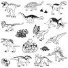 Razítka Aladine Stampo Funny Dinosauři, vhodná na papír, keramiku i textil