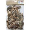 Peříčka Canea hnědá kropenatá 6-10 cm, dekorační peří Titanum pro lapače snů a vazby