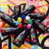 Popisovač Uni Posca MOP'R zelený pro bubble lettering a drip efekty