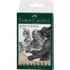 Faber-Castell Pitt Artist Pens sada 8 ks, různé hroty, černý inkoust pro skicování