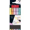 Faber-Castell Black Edition sada 6 fixů se štětcovým hrotem v pastelových barvách