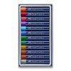 Sada 12 metalických olejových pastelů Faber-Castell, délka 7 cm, průměr 1 cm